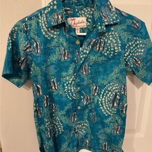 Kids Kahala Hawaiian Button Down Shirt